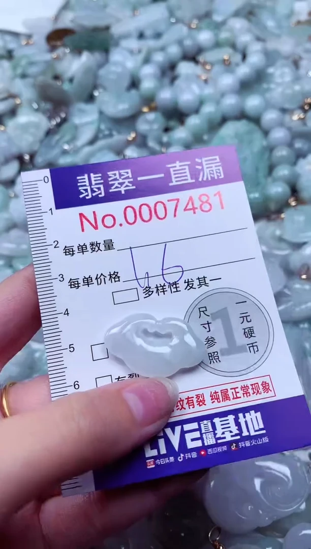 吊坠(不含链)未镶嵌翡翠7481