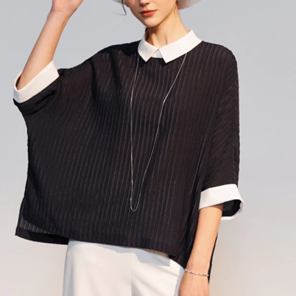 孤品 桑蚕丝高级设计师款短袖  4328