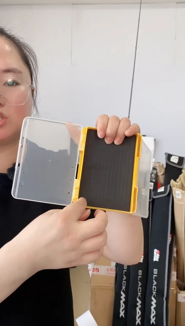 碳素双面海绵亮片飞蝇微物饵盒 单盒