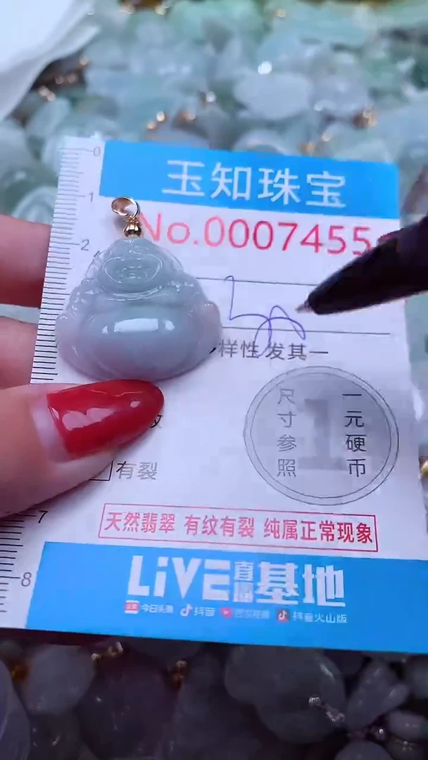 吊坠(不含链)未镶嵌翡翠7455