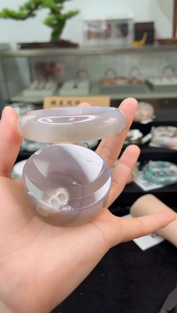 未镶嵌手镯石英质玉62圈口（赠品镯心）310268