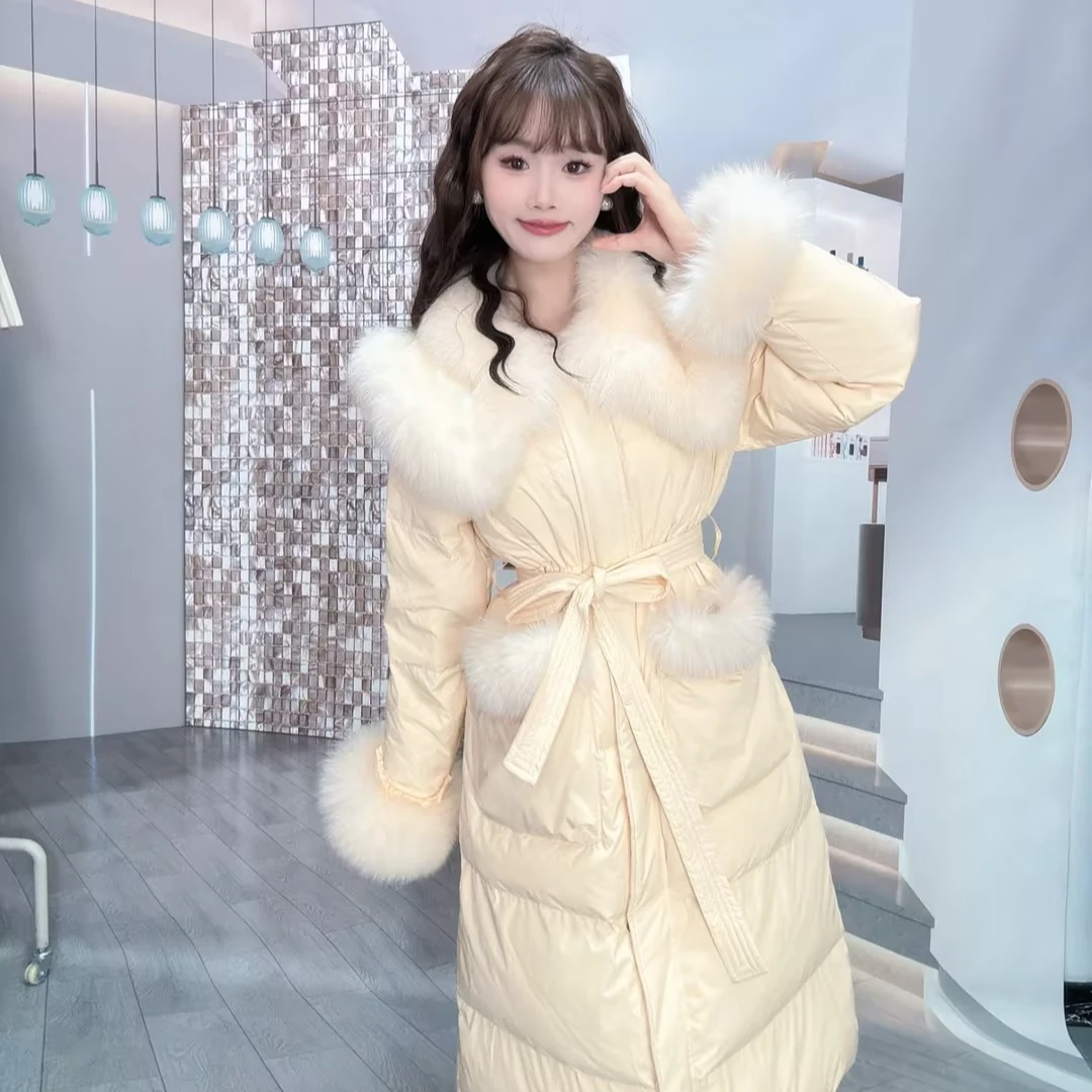 ins加厚中长款甜美风羽绒服4244318852