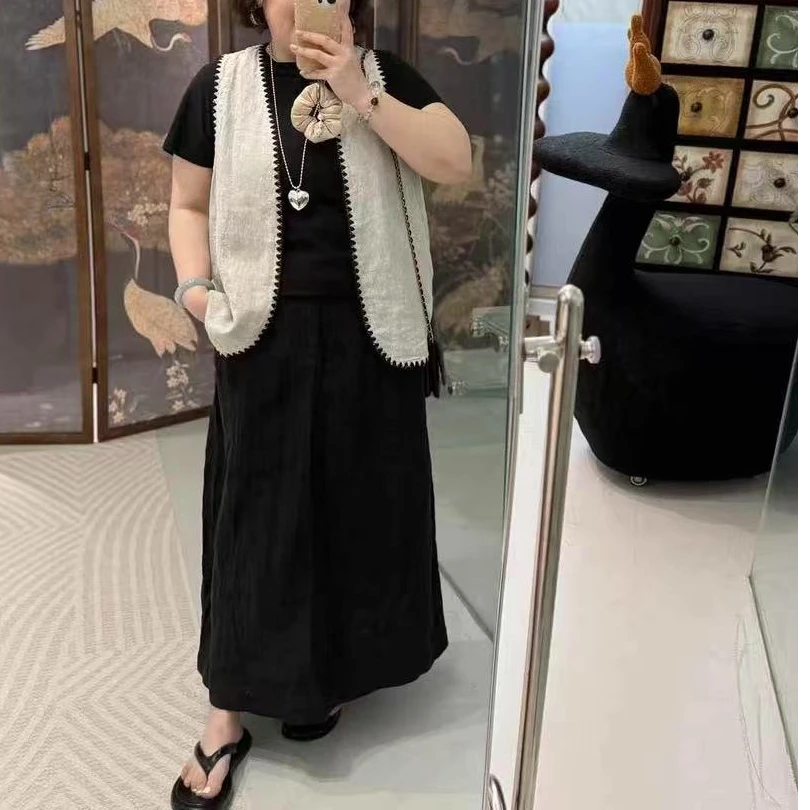 Meet遇见-夏季定制版亚麻半裙