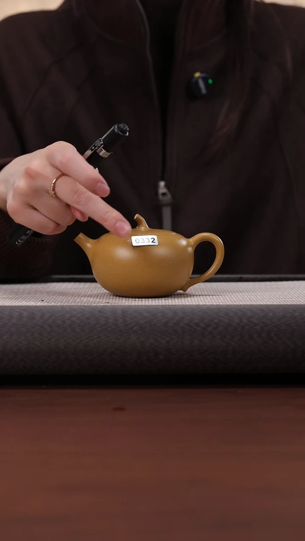 【闪购商品】紫砂茶壶0332 黄金段 茄瓜  160cc