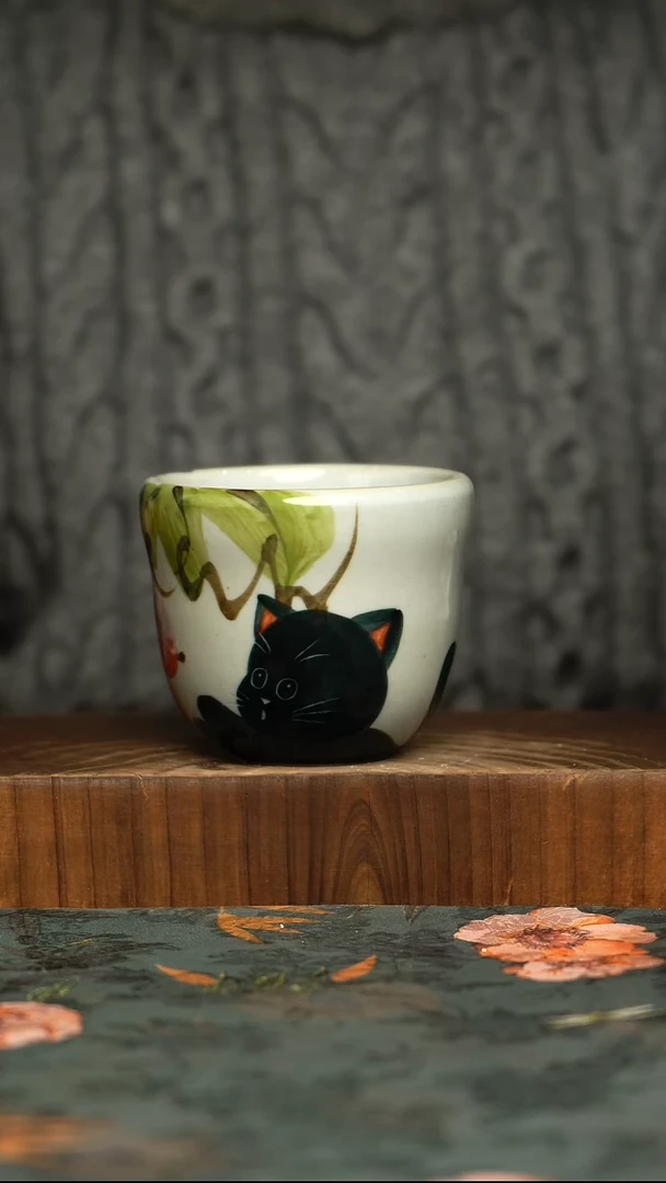 釉下彩手工手绘同款陶器