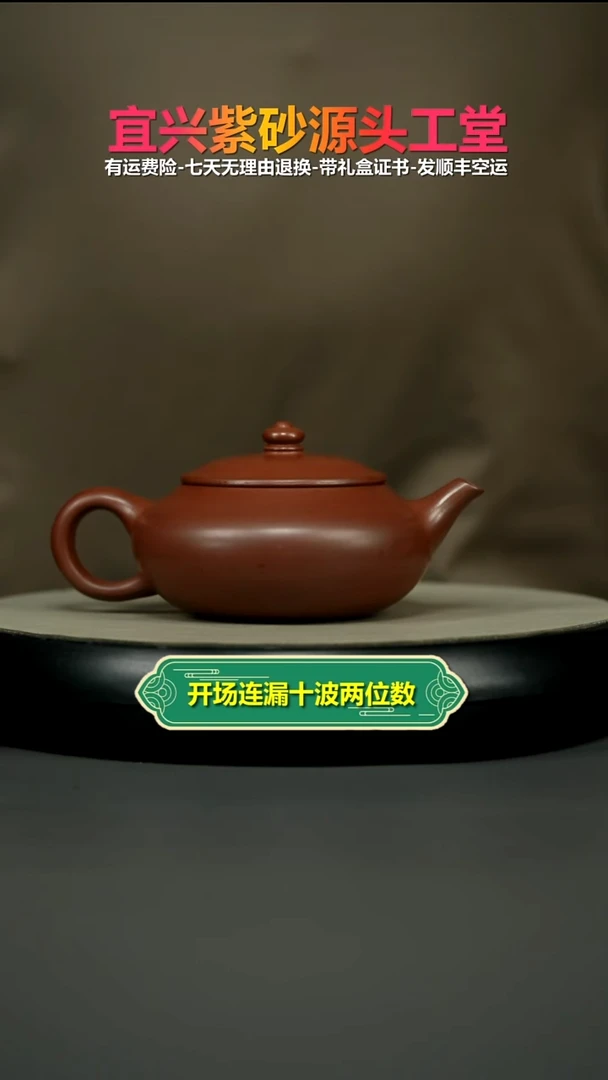 茶壶紫砂李传荣S级龙血砂财源240CC