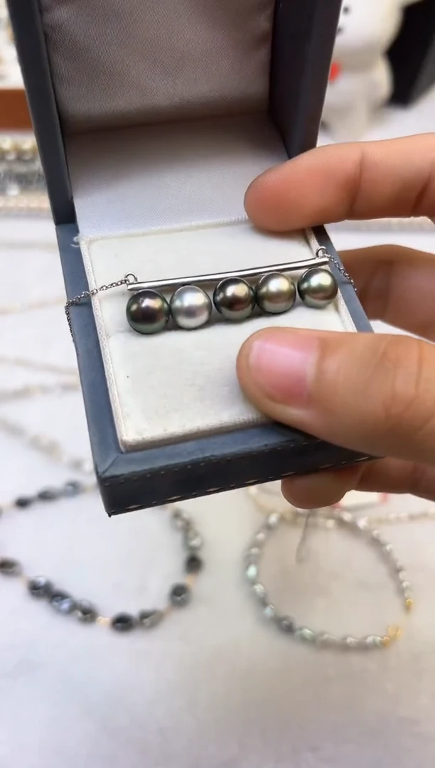 颈饰银S925镶嵌海水珍珠珍珠