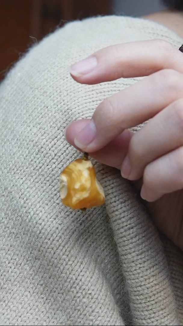 裸石蜜蜡未镶嵌*蜜蜡原石小提溜*活扣头*百搭小配饰*