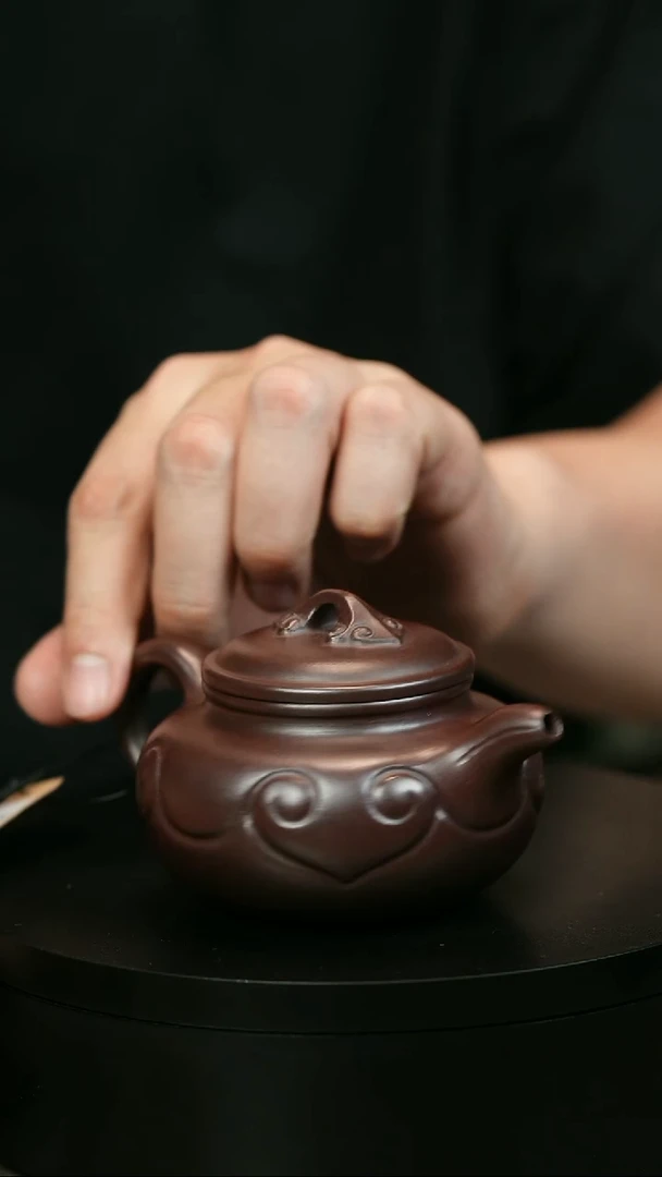 茶壶紫砂来**了H1304陆建平紫泥如意仿古