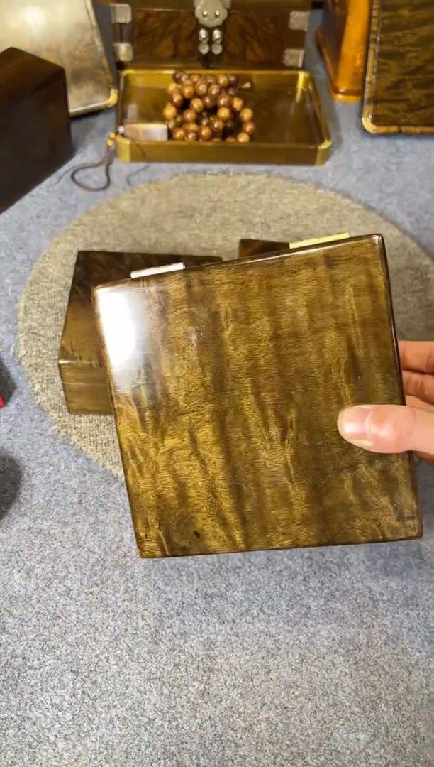 乌木类成套家具乌木首饰盒单个 s33