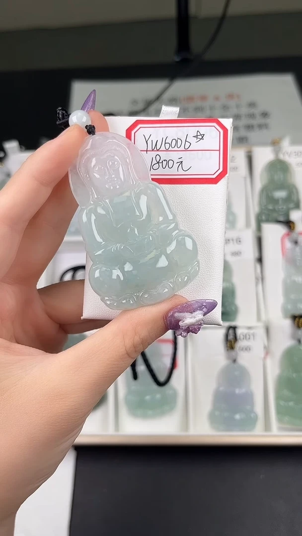 翡翠未镶嵌颈饰YW6006翡翠高冰大观音