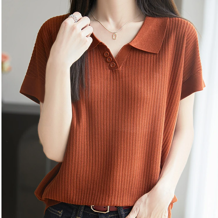 法式风格针织衫显瘦洋气时尚百搭