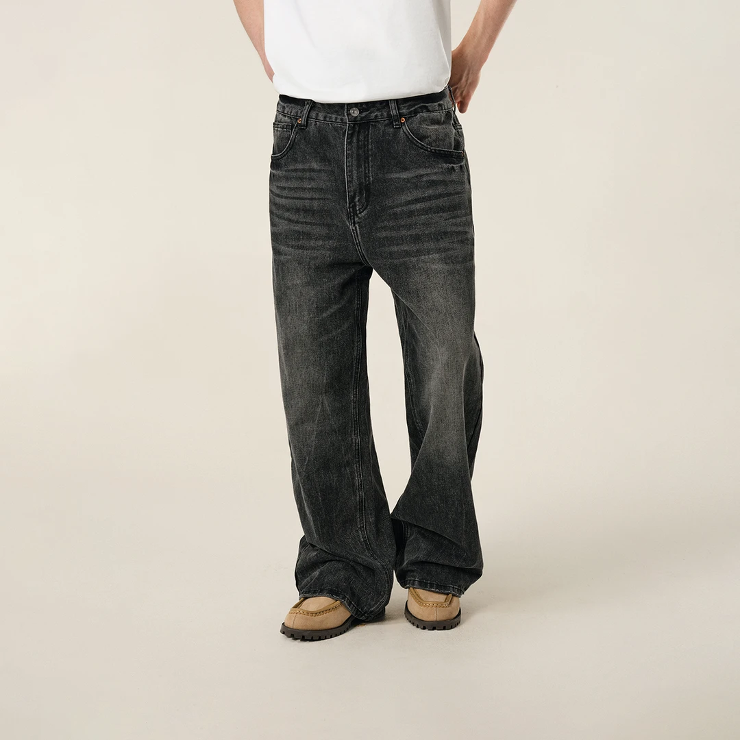 ATRY牛仔裤长裤男女2025春夏季新款美式复古百搭休闲水洗微喇叭裤