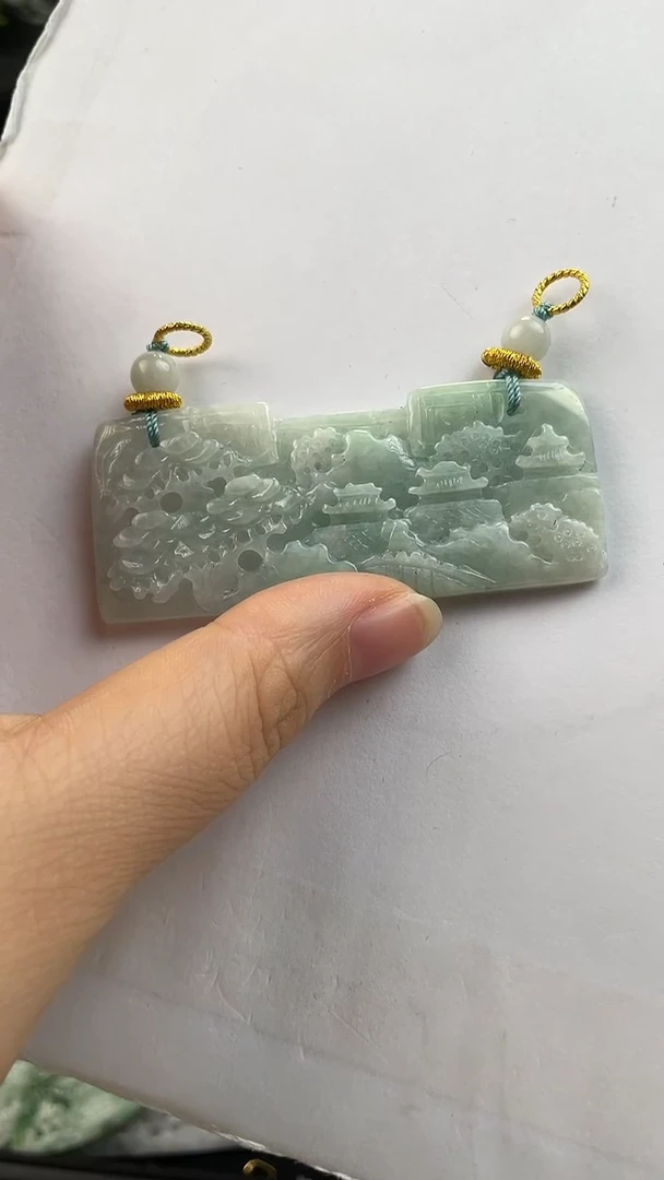 【闪购商品】翡翠颈饰未镶嵌103赠链,部分宝贝微瑕主播介绍为准