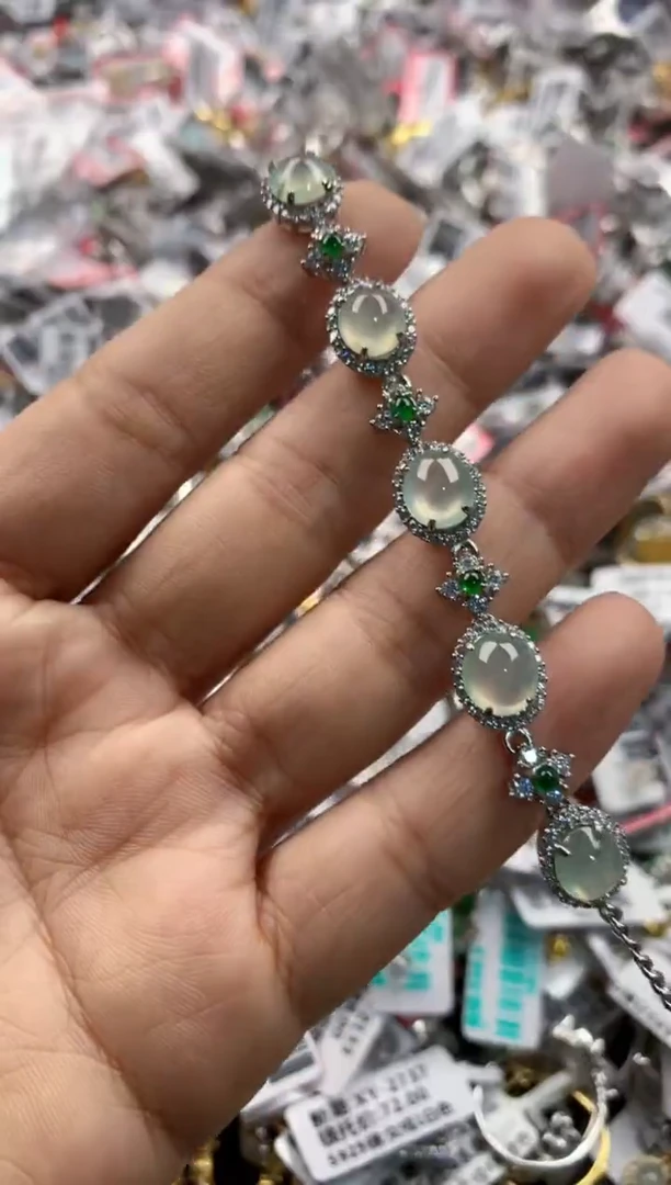 银S925镶嵌戒指翡翠555    6