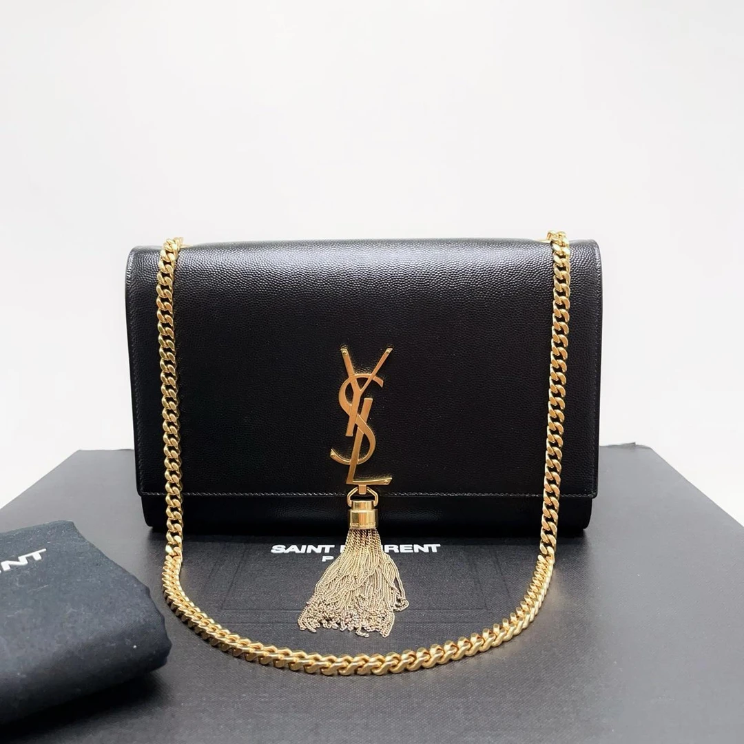 99新 YSL/圣罗兰 vv/流苏/单肩包/C211197010