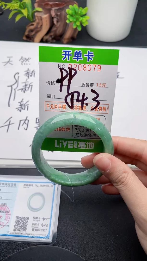未镶嵌手镯翡翠79天然翡翠A货