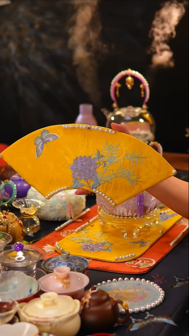 098茶席茶席40x18cm