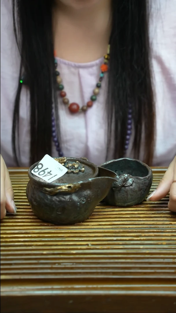 万古烧粗陶手工茶具