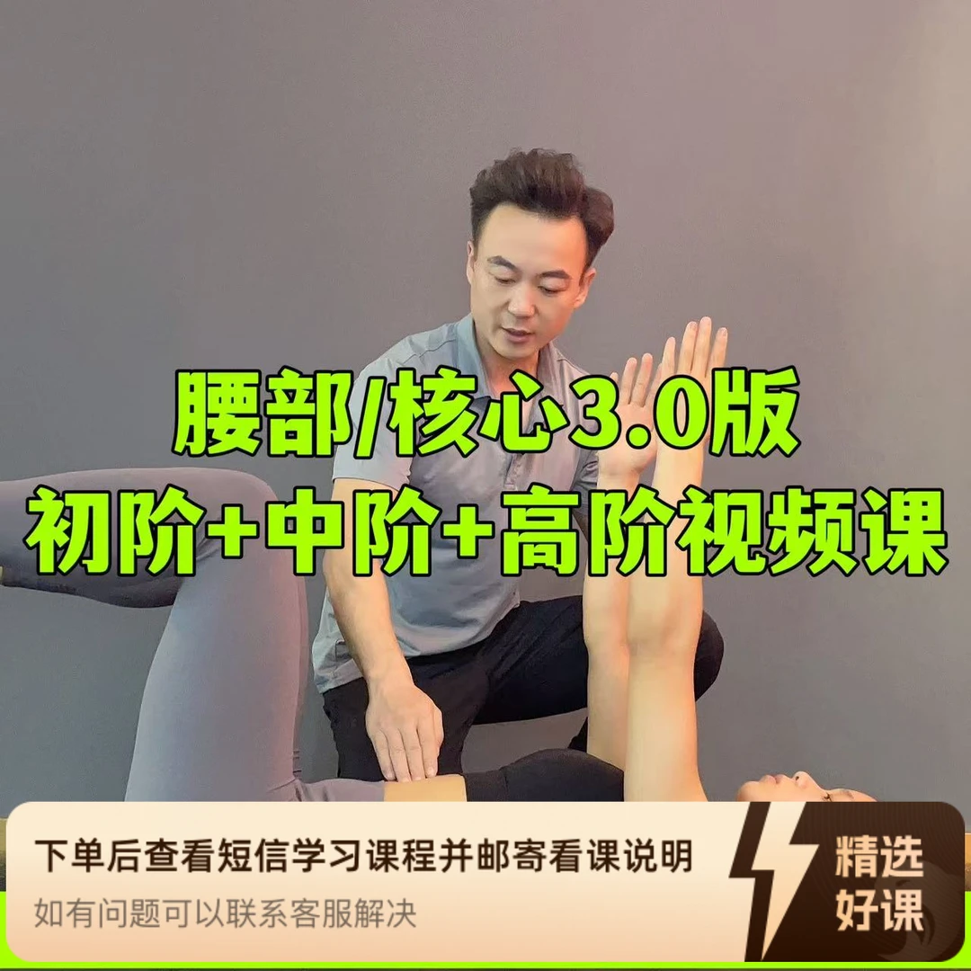腰部/核心训练/初阶+中阶+高阶3.0/视频课程（留意短信解锁课程）