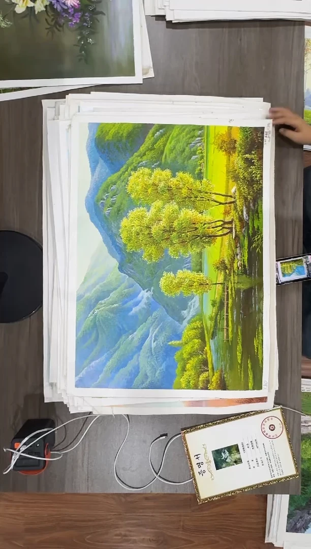 油画【74号】约50*70cm丨朝鲜原创纯手绘孤品油画丨顺丰包邮