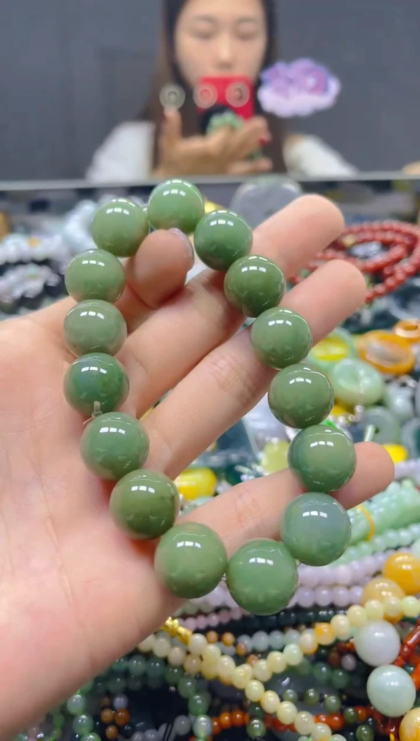 颈饰未镶嵌翡翠13MM/L/翡翠A货，一件也是批发价