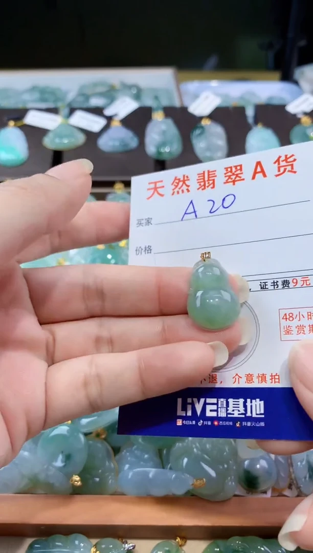 翡翠未镶嵌颈饰天然翡翠A货挂件