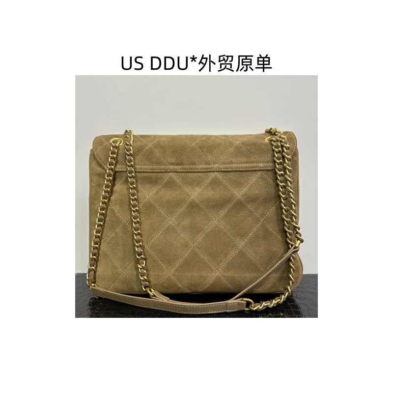 A145 棕色麂皮25流浪百搭单肩包L3360/L007