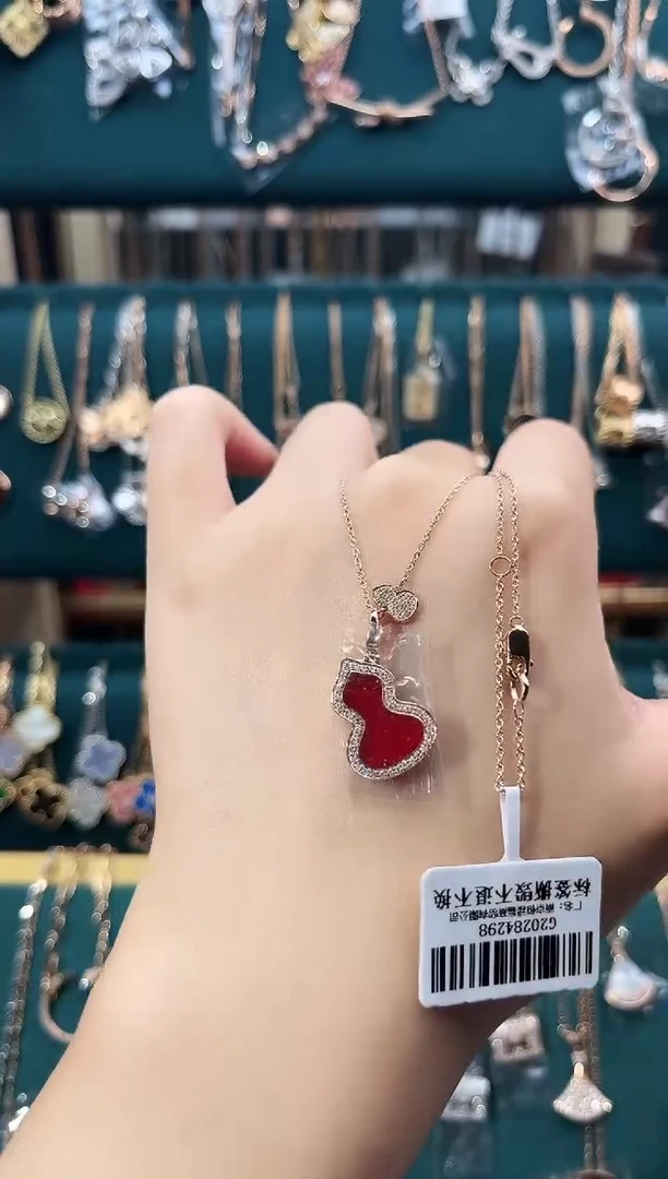 项链玛瑙18K金镶嵌18K金镶嵌 K玫葫芦