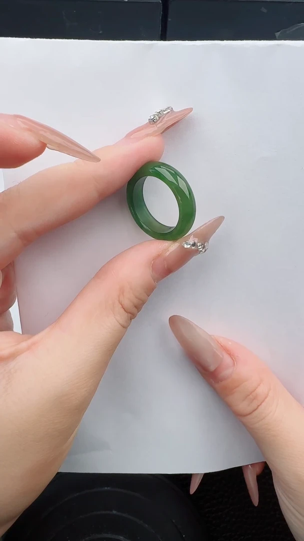 【闪购商品】和田玉戒圈未镶嵌555微色差T