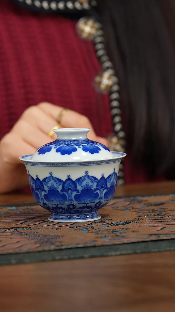 【闪购商品】仪贤堂  宝象花盖碗