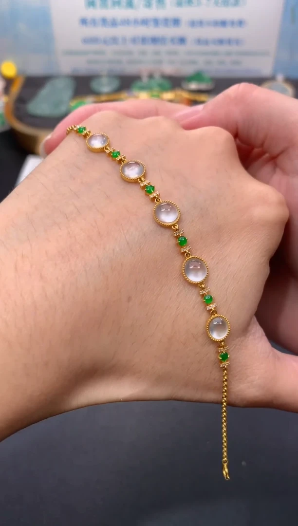 定制翡翠18K金镶嵌模式推广期48小时鉴赏期