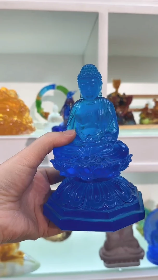 手工艺品琉璃药师佛