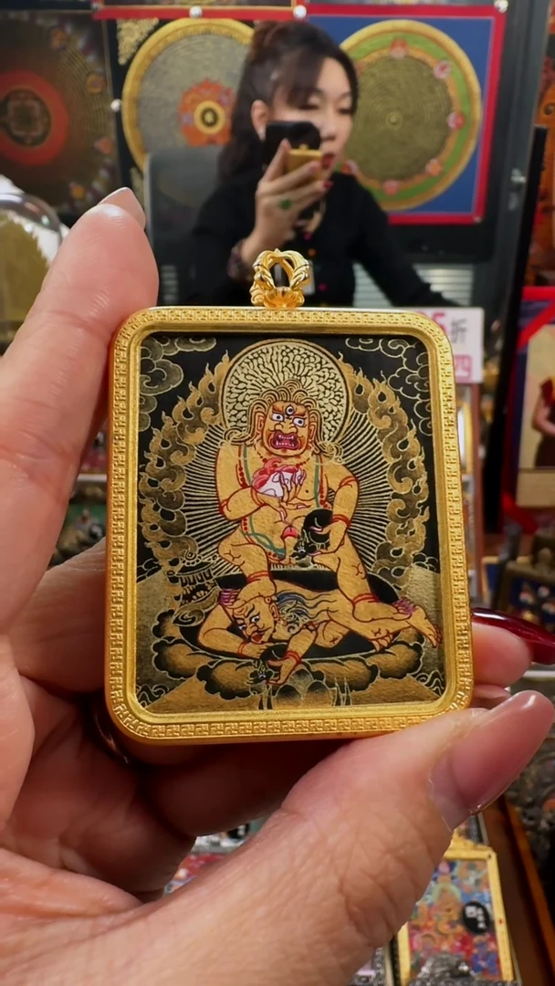 【闪购商品】吊坠 壹善缘城手绘唐卡黑c年终大促