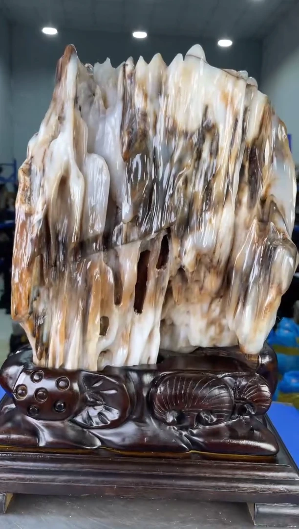 【闪购商品】硅化玉摆件未镶嵌82