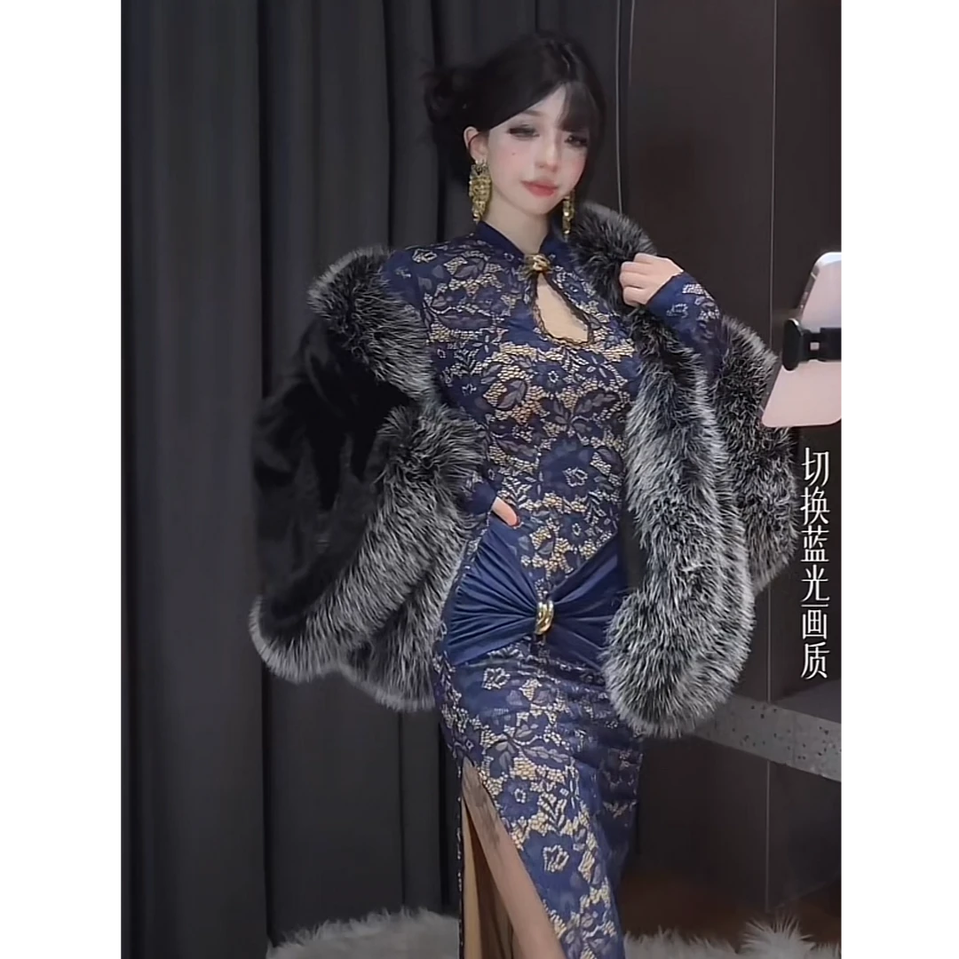 【小洋家原创】（单斗篷）保暖晚礼服外套加厚斗篷SXYYN408274