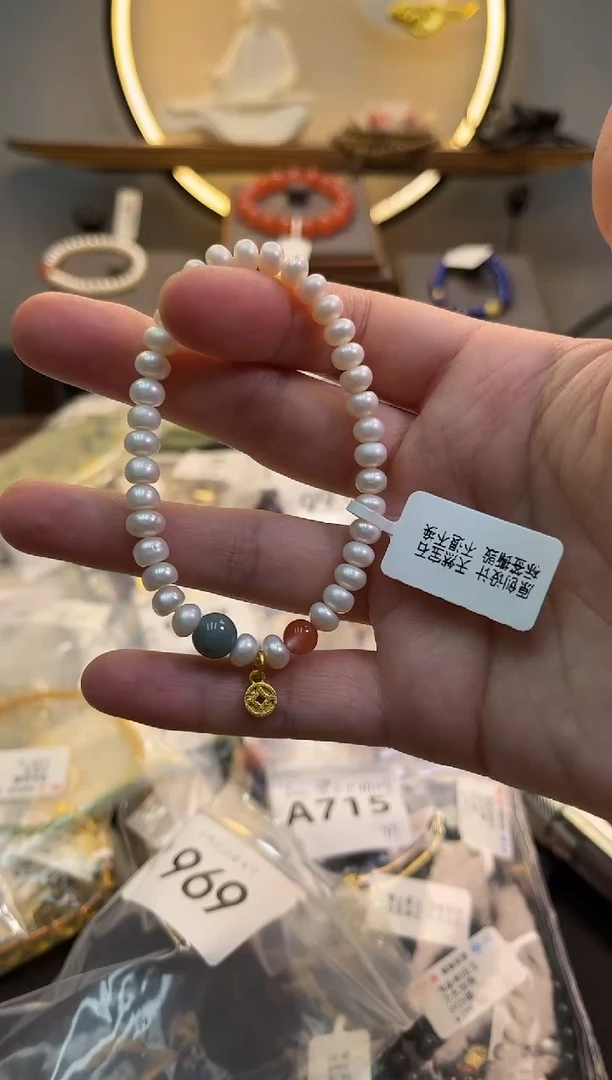 未镶嵌手串淡水珍珠货号969