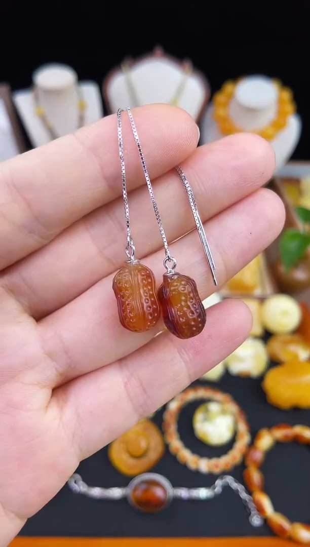 琥珀未镶嵌珠宝奇石柒月