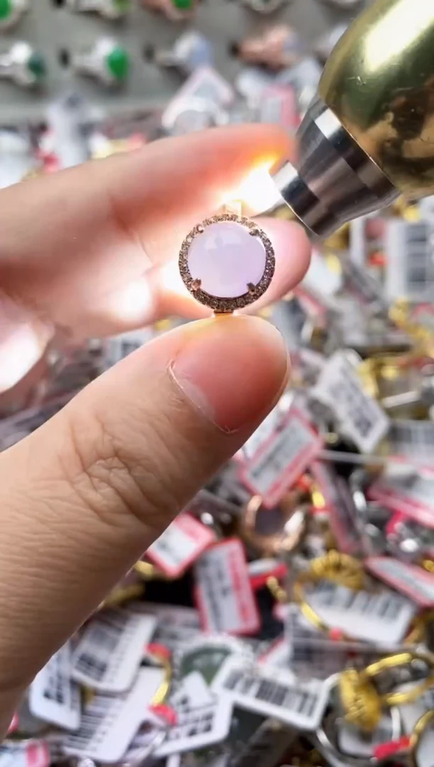 【闪购商品】翡翠戒指银S925镶嵌111111---9