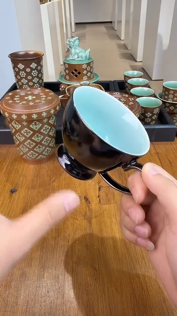 青瓷手工茶器包邮不带礼盒