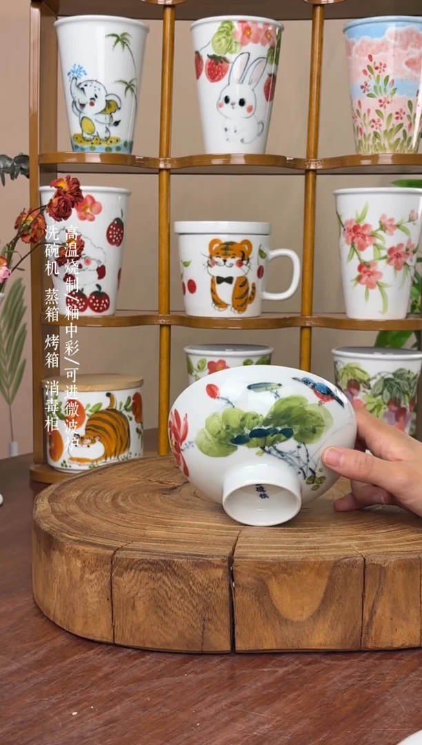 瓷片景德镇手绘釉中彩（食品级）小罗汉碗
