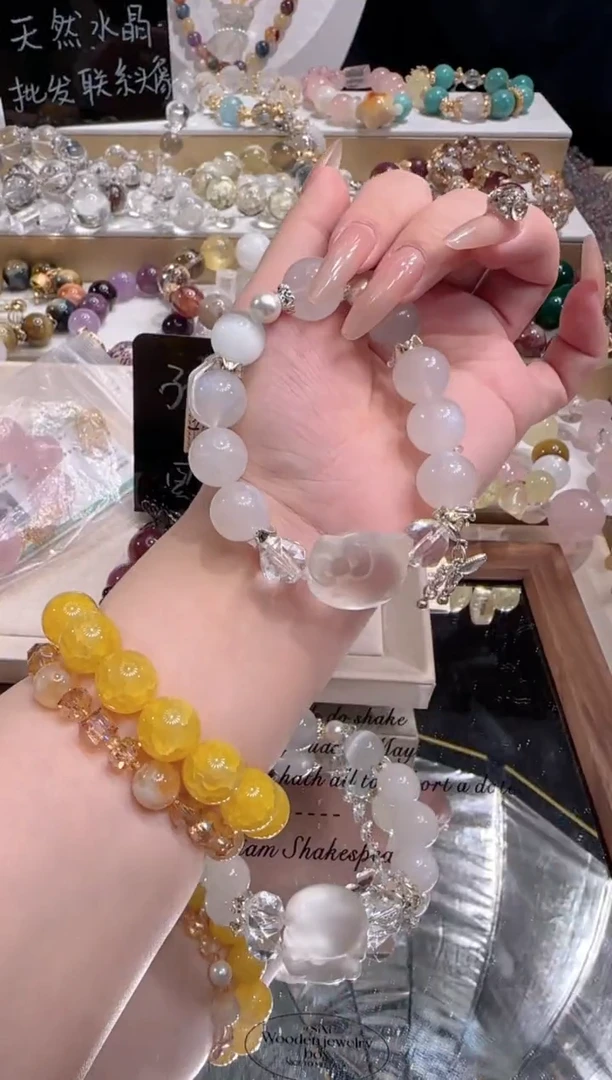 未镶嵌手串水晶多样性发一