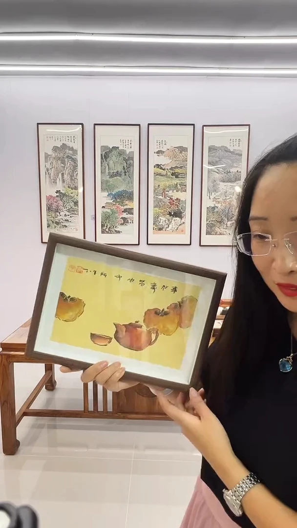 国画20*30 小摆台  阿里丁 事事如意