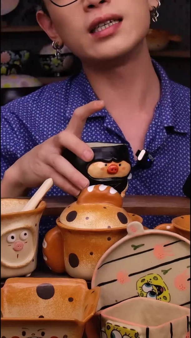 杯子景德镇可爱设计师款陶瓷