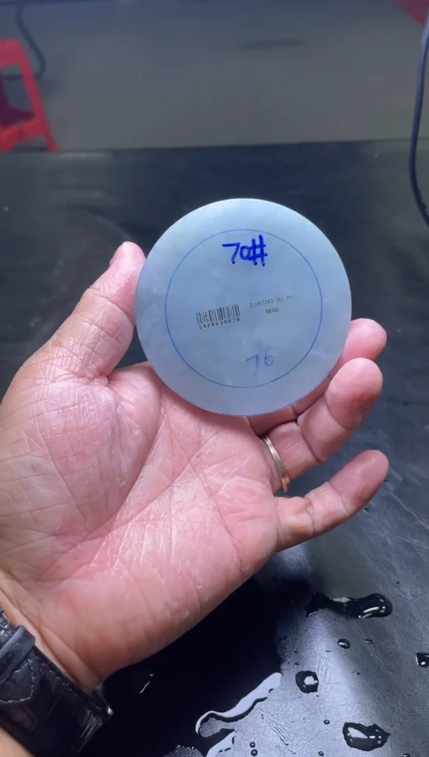 未镶嵌手镯定制翡翠圆*翡翠定制手镯含芯