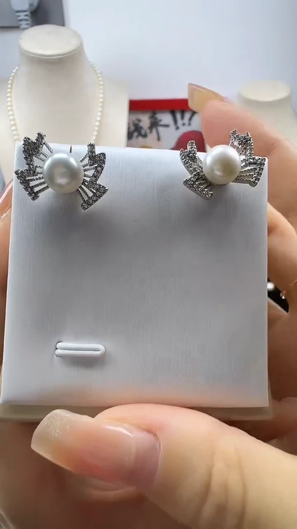 未镶嵌耳饰淡水珍珠1