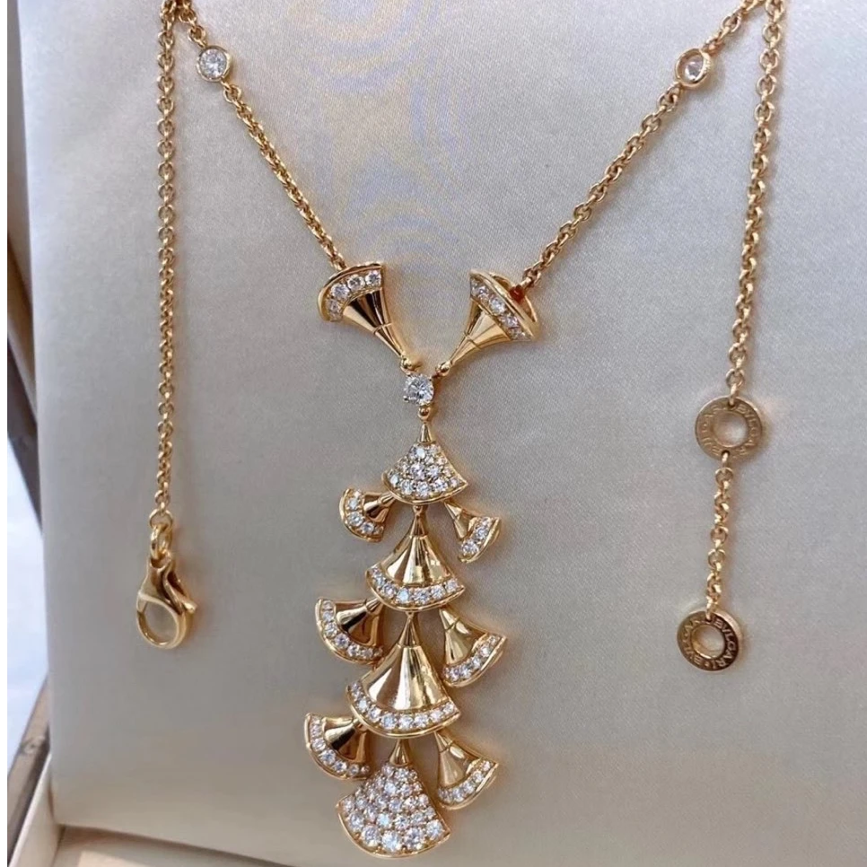 99新 BVLGARI/宝格丽 小花6欢 DIVASDREAMS系列12扇子项链