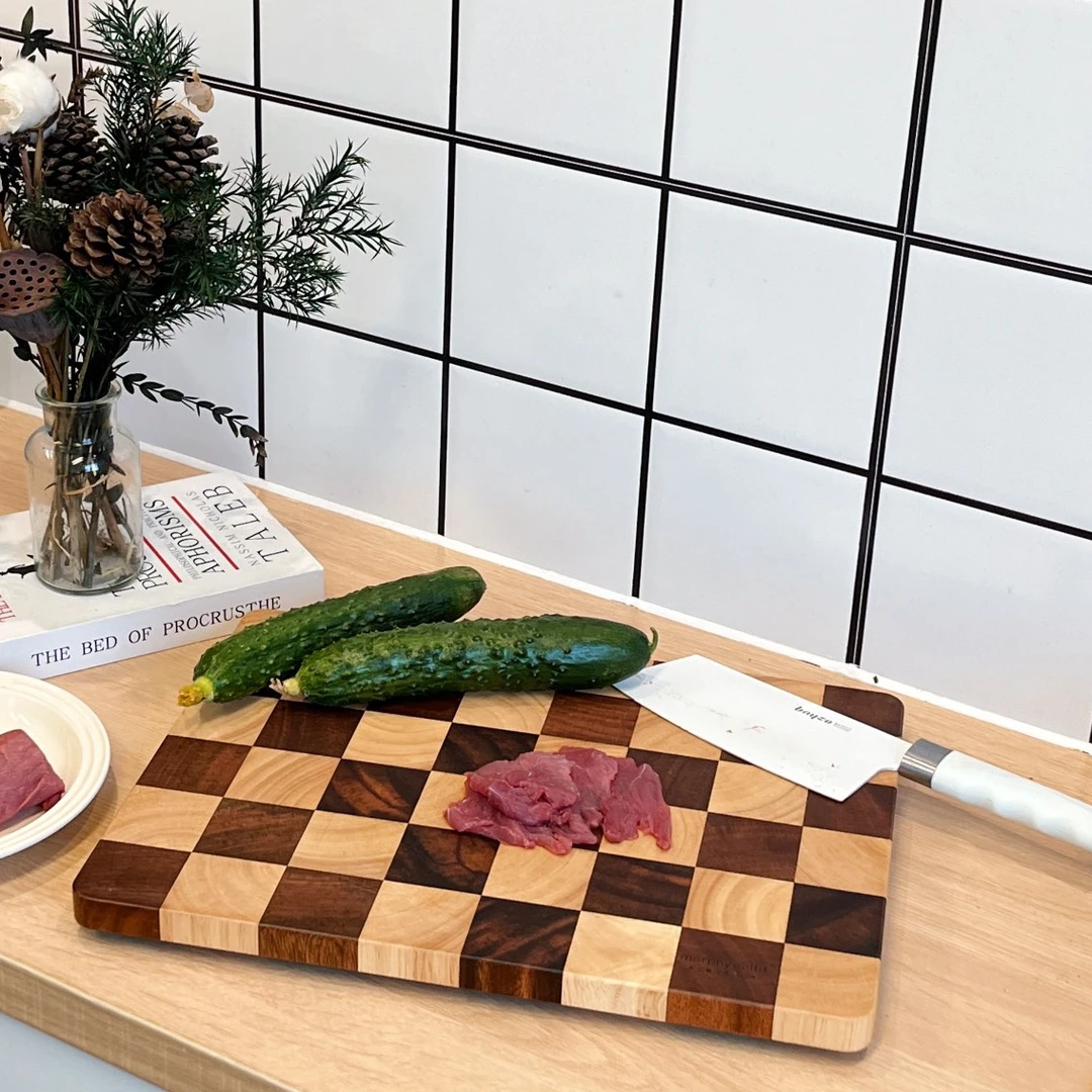 K192#品质生活享受时光高端砧板菜板  40x30x2cm