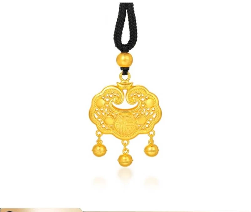 001新中式国风铃铛锁铃铛响福到送礼自戴❾❾❾生日祝福有面子