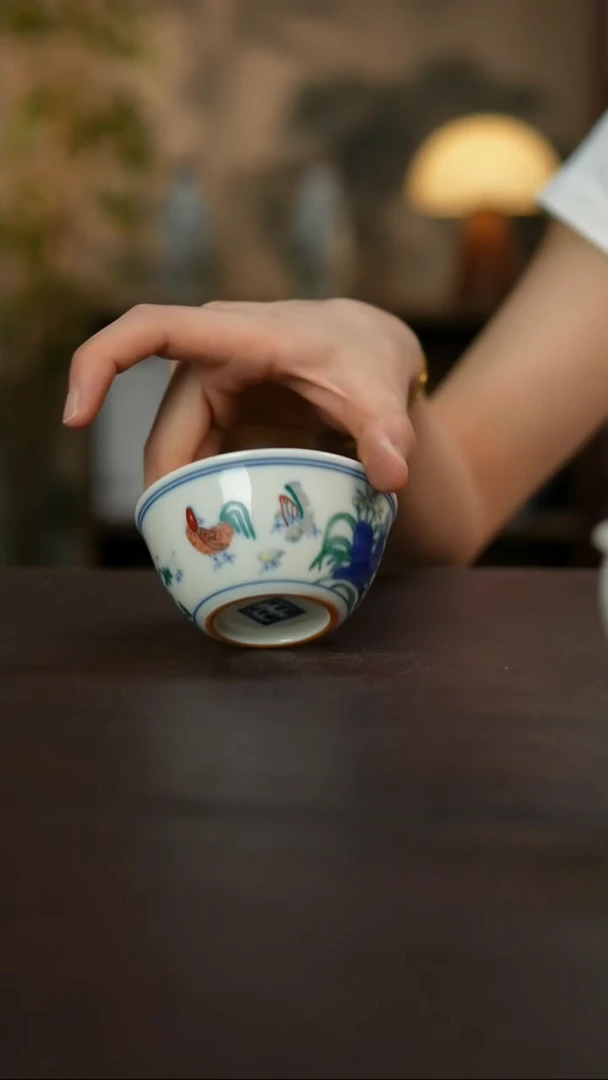 景德镇陶瓷杯碗柴烧多人